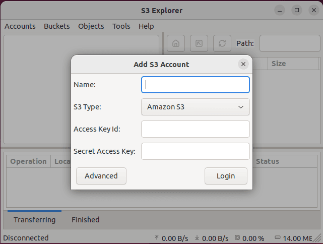 Simple S3 Account configuration (Ubuntu)