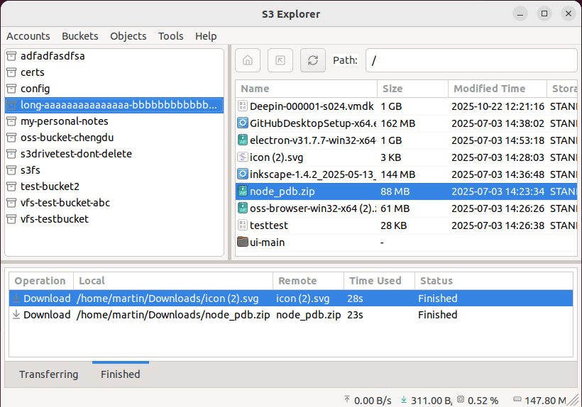 Tasks Management Page (Ubuntu)