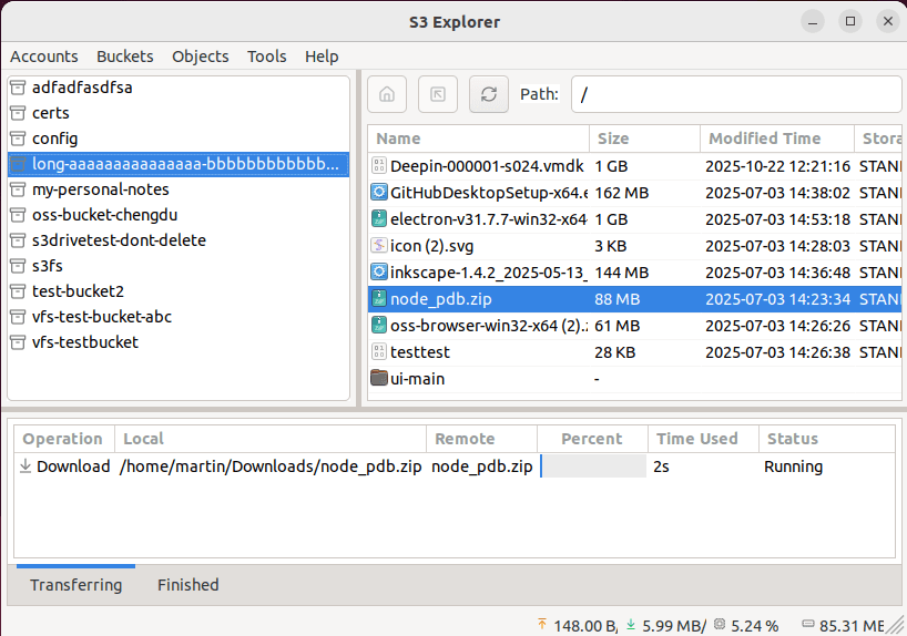Tasks Management Page (Ubuntu)