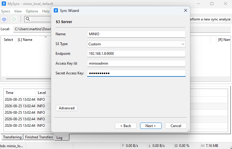 Simple S3 Account configuration (Windows)