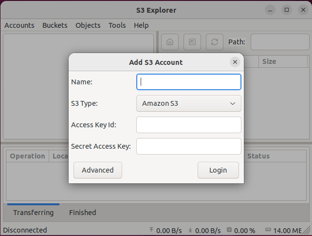 Simple S3 Account configuration (Ubuntu)