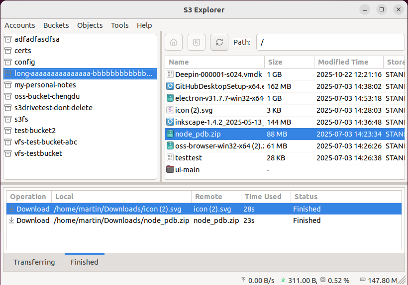 Tasks Management Page (Ubuntu)
